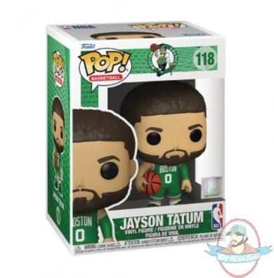 Pop! NBA Celtics Jayson Tatum Green Jersey #118 Vinyl Figures by Funko