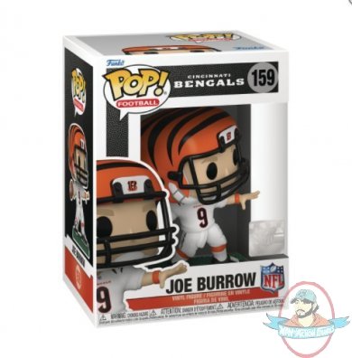 POP! NFL Bengals Joe Burrow Home Uniform #129 Vinyl Figure Funko