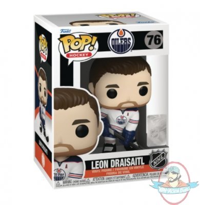 Pop! NHL Oilers Leon Draisaitl Road Uniform #76 Figure by Funko