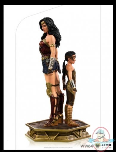 1/10 Dc Wonder Woman & Young Diana Statue Iron Studios 906714