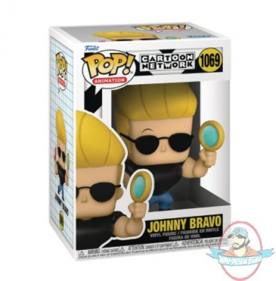 Pop! Animation Johnny Bravo Johnny w Mirror & Com #1069 Figure Funko