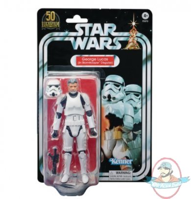 Star Wars Black George Lucas Stormtrooper 6 inch Figures Hasbro 