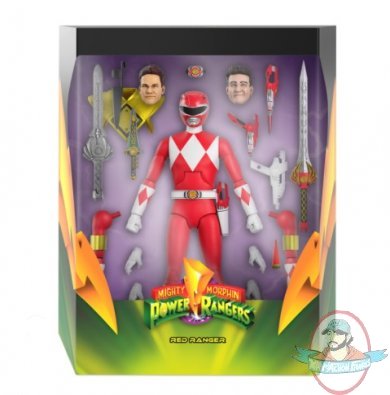 Power Rangers Ultimates Wave 2 Red Ranger Figure Super 7