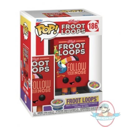 POP! Kelloggs Froot Loops Cereal Box #186 Vinyl Figure by Funko