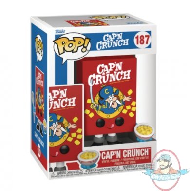 POP! Quaker Cap N Crunch Cereal Box #187 Vinyl Figure by Funko
