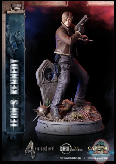 1/4 Resident Evil 4 Leon Kennedy Statue Iron Studios 909616