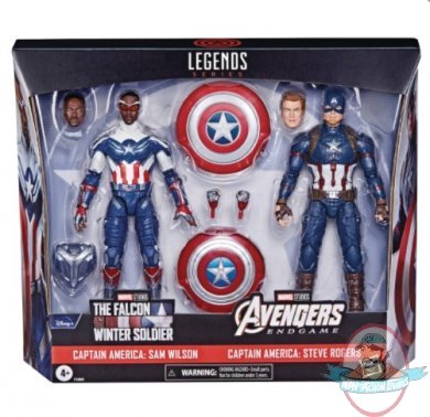 Marvel Legends Captain America Sam/Steve 6 inch 2 Pack Hasbro 