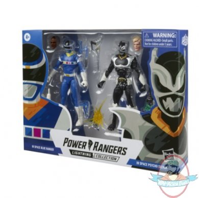 Poer Rangers Lightning Blue Ranger & Silver Psycho Ranger Pack Hasbro