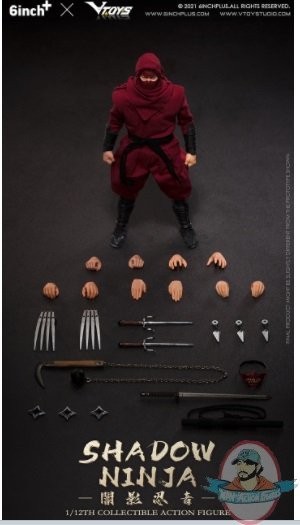 1/12 Shadow Ninja Red Figure VT-N002 Vtoys X 