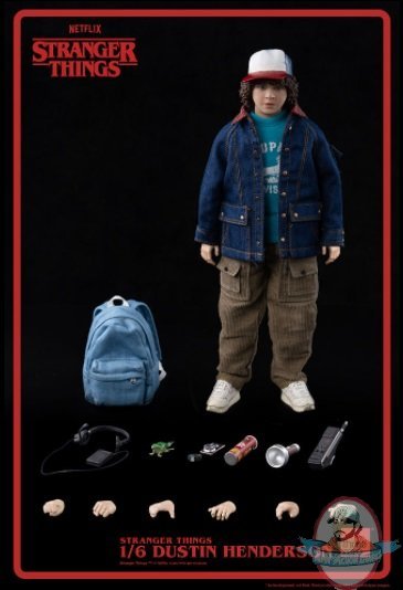 1/6 Scale Stranger Things Dustin Henderson Figure Threezero 909975