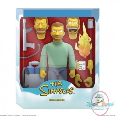 Simpsons Ultimates Wave 2 Hank Scorpio Figure Super 7