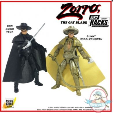 Hero Hacks Zorro Wave 2 Gay Blade Collectors 2 Pack Boss Fight Studio