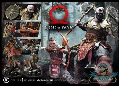 GOW Kratos & Atreus The Valkyrie Armor Set Statue Prime 1 910726