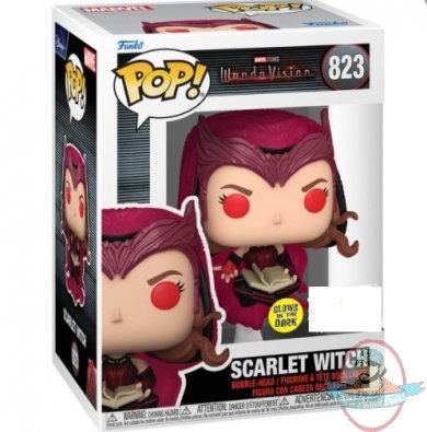 Pop! Marvel Wandavision Scarlet Witch GITD #823 Vinyl Figure Funko