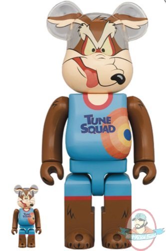 Space Players Wile E Coyote Bearbrick 400% & 100% 2 Pack Medicom