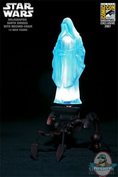 1/6 Scale SDCC 07 Holographic Darth Sidious with Mechno-chair Figure