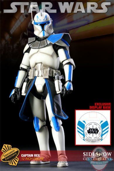 Star Wars Captain Rex Militaries 12" Figure Exclusive Sideshow Used