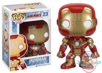 Pop! Marvel Movies Iron Man 3 Iron Man Vinyl Figure by Funko