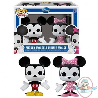 Disney Mickey & Minnie Mouse Mini Pop! Vinyl Figure 2-Pack Funko
