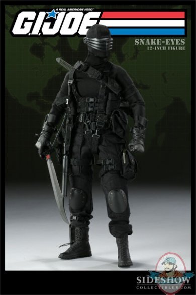 G.I. Joe Snake Eyes 12 Inch Figure by Sideshow Collectibles(Used)