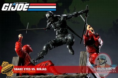 G.I.Joe Snake Eyes vs. Red Ninjas Polystone Diorama Exclusive JC