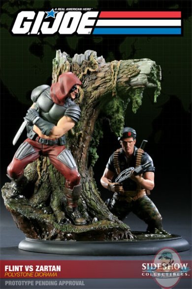 G.I.Joe Flint VS Zartan Polystone Diorama by Sideshow Collectibles