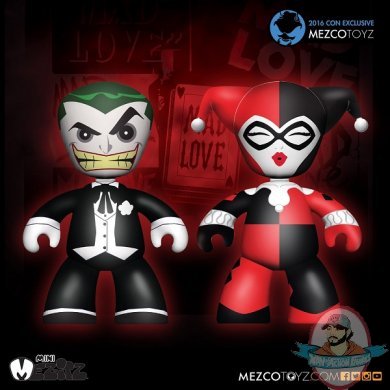 SDCC 2016 Mez-Itz Dc Mad Love Joker & Harley Quinn by Mezco