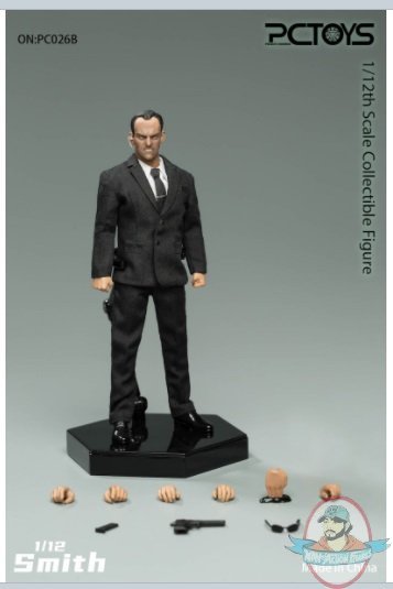1/12 Scale Smith with Angry Expression Head Figure PCTOYS PC026B