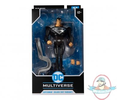 Dc Multiverse Animated Superman Black Suit Figures 7" McFarlane