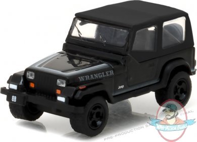 1:64 Black Bandit Series 17 1989 Jeep Wrangler Soft Top Greenlight