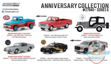 1:64 Anniversary Collection Series 6 Set of 6 Greenlight