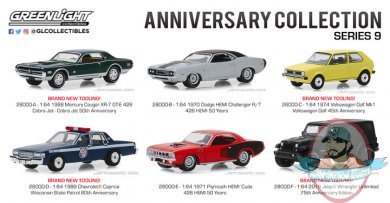 1:64 Anniversary Collection Series 9 Set of 6 Greenlight