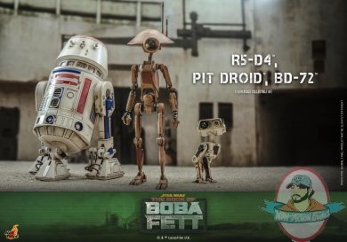 1/6 Star Wars R5-D4, Pit Droid, and BD-72 Figure Set Hot Toys 904943 