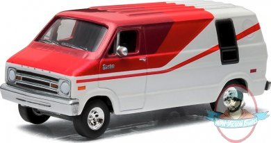 1:64 Country Roads Series 13 1976 Dodge Van White & Red