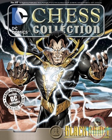 DC Superhero Chess Figure #68 Black Adam Black Pawn Eaglemoss