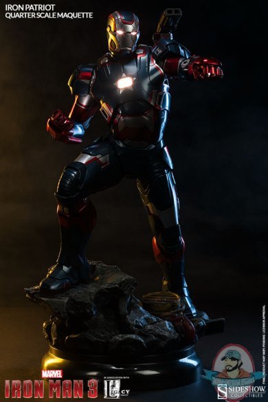 1/4 Scale Iron Man Iron Patriot Maquette by Sideshow Collectibes