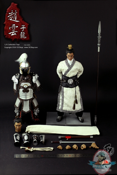 1/6 Scale Three Kingdoms Series Zhao Yun Zilong Figure 303 Toys