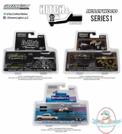 1:64 Hollywood Hitch & Tow Series 1 Set of 3 Greenlight