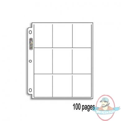 Ultra Pro 9-Pocket Trading Card Pages Platinum Series 100 Pages