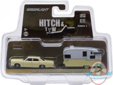 1:64 Hitch & Tow Series 5 1967 Ford Custom and Shasta 15' Airflyte