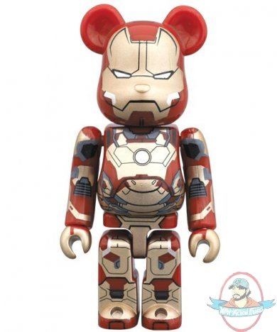 Bearbricks 100% Marvel Iron Man 3 MK42 by Medicom