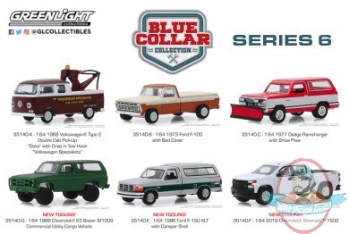 1:64 Blue Collar Collection Series 6 Set of 6 Greenlight
