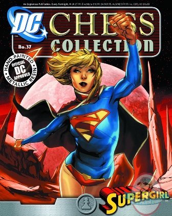 Dc Superhero Chess Figurine # 37 Supergirl White Pawn Eaglemoss