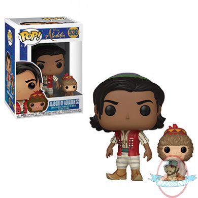 Pop! Disney Aladdin Live Aladdin with Abu #538 Vinyl Figure by Funko