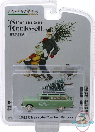 1:64 Norman Rockwell Delivery Vehicles Series 1 1955 Chevrolet Sedan 