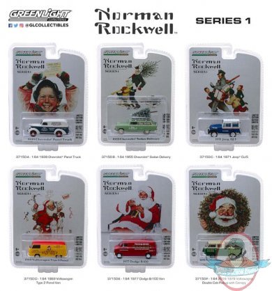 1:64 Norman Rockwell Delivery Vehicles Series 1 Set of 6 Greenlight