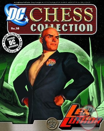 Dc Superhero Chess Figurine #38 Lex Luthor Black King Eaglemoss
