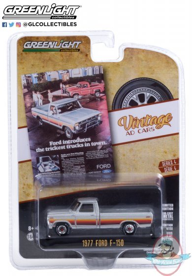 1:64 Vintage Ad Cars Series 4 1977 Ford F-150 Greenlight