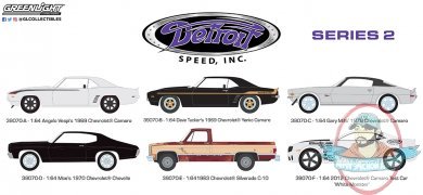 1:64 Detroit Speed, Inc. Series 2 Set of 6 by Greenlight 