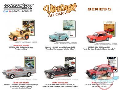 1:64 Vintage Ad Cars Series 5 Set of 6 Greenlight